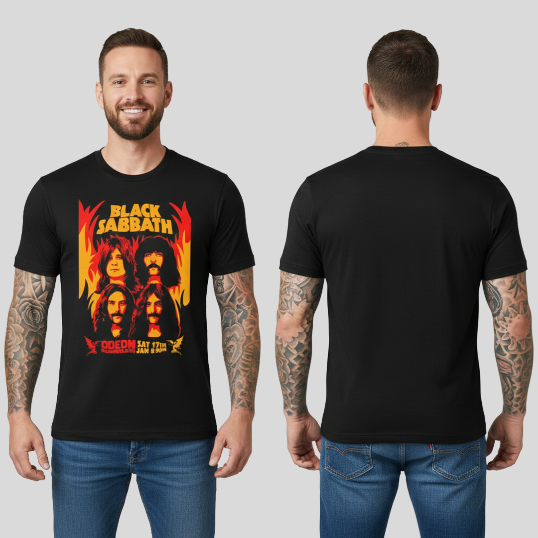 Camiseta Algodon Black Sabbath Odeon