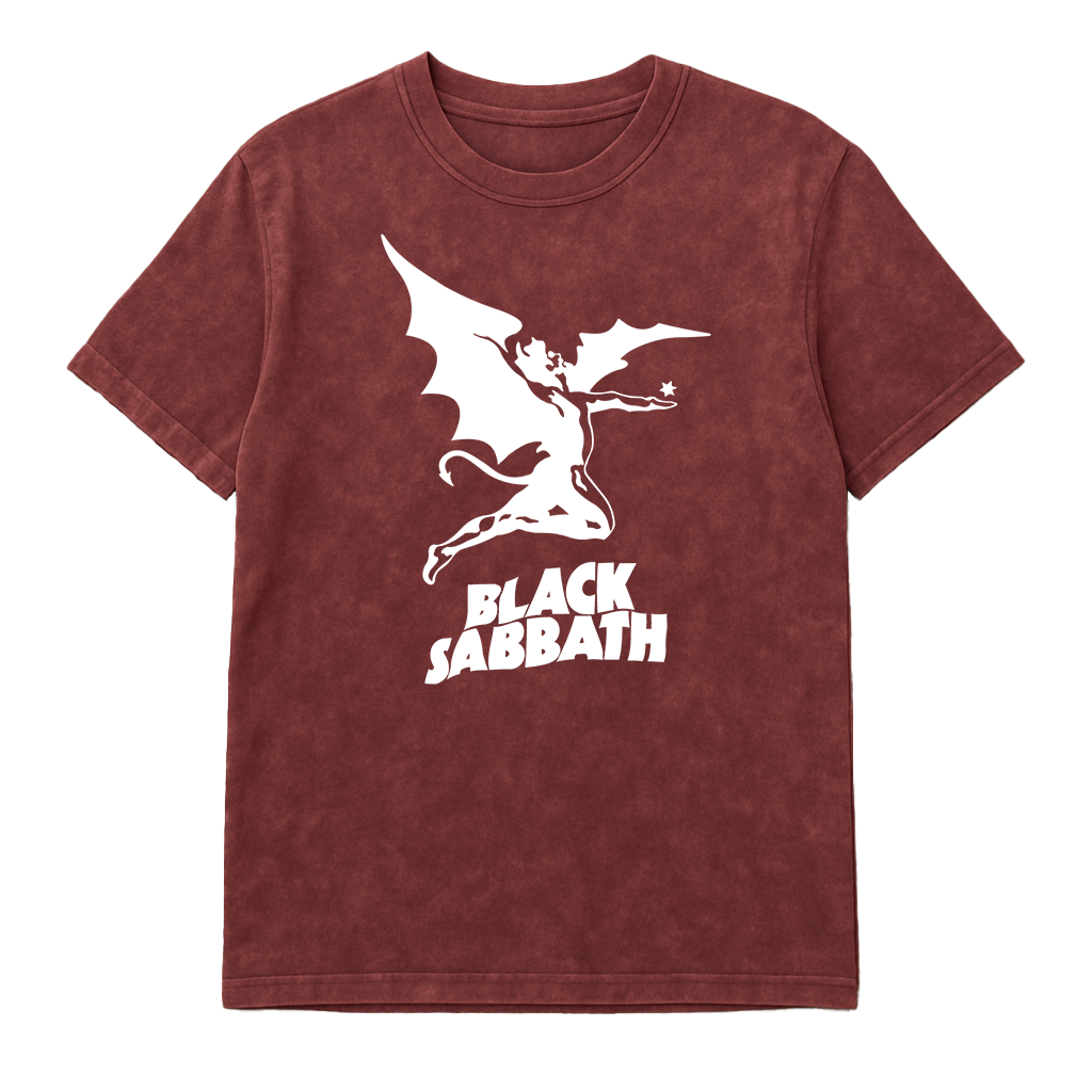 Camiseta Prelavada Algodon Black Sabbath Band