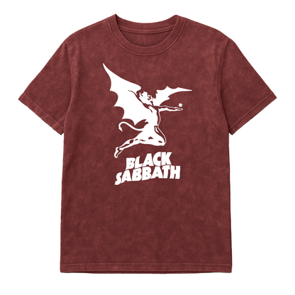 Camiseta Prelavada Algodon Black Sabbath Band