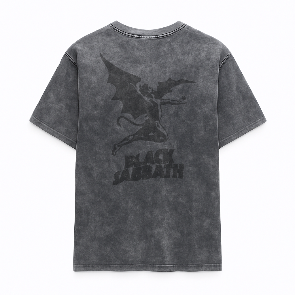 Camiseta Prelavada Algodon Black Sabbath Band