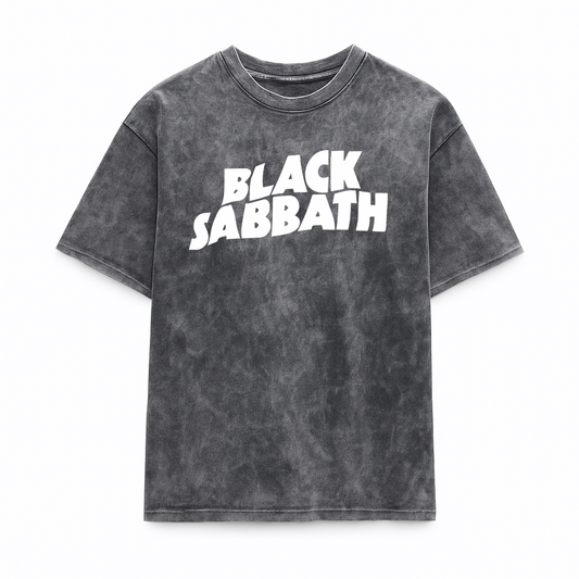 Camiseta Prelavada Algodon Black Sabbath Logo