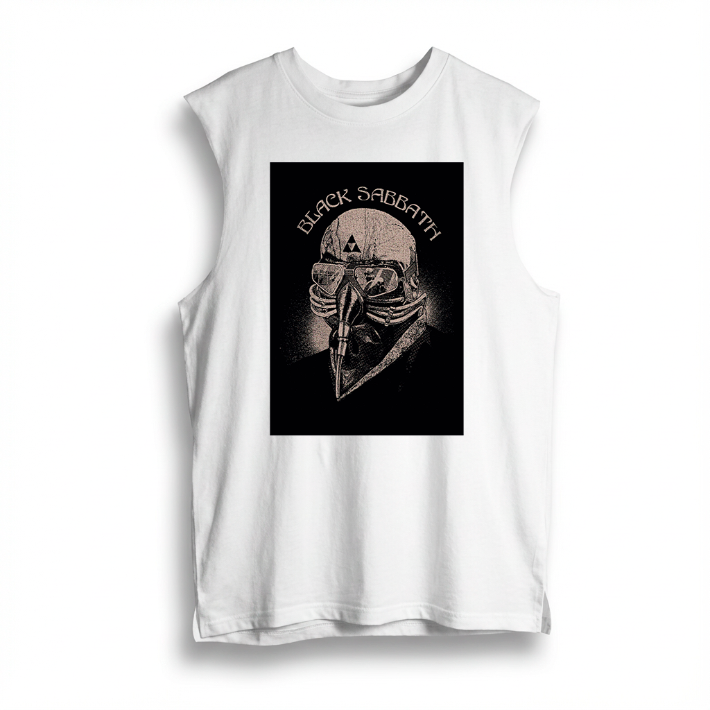 Esqueleto Manga Sisa Black Sabbath Rock Style