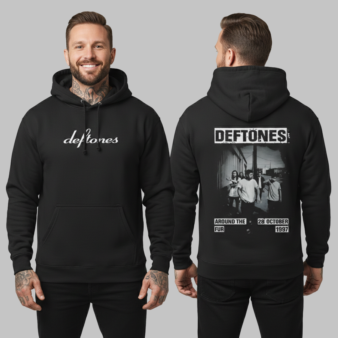 Buzo Capota Deftones Album Doble Estampado