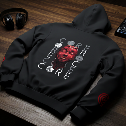 Buzo Capota Doble Estampado Face Red Art1