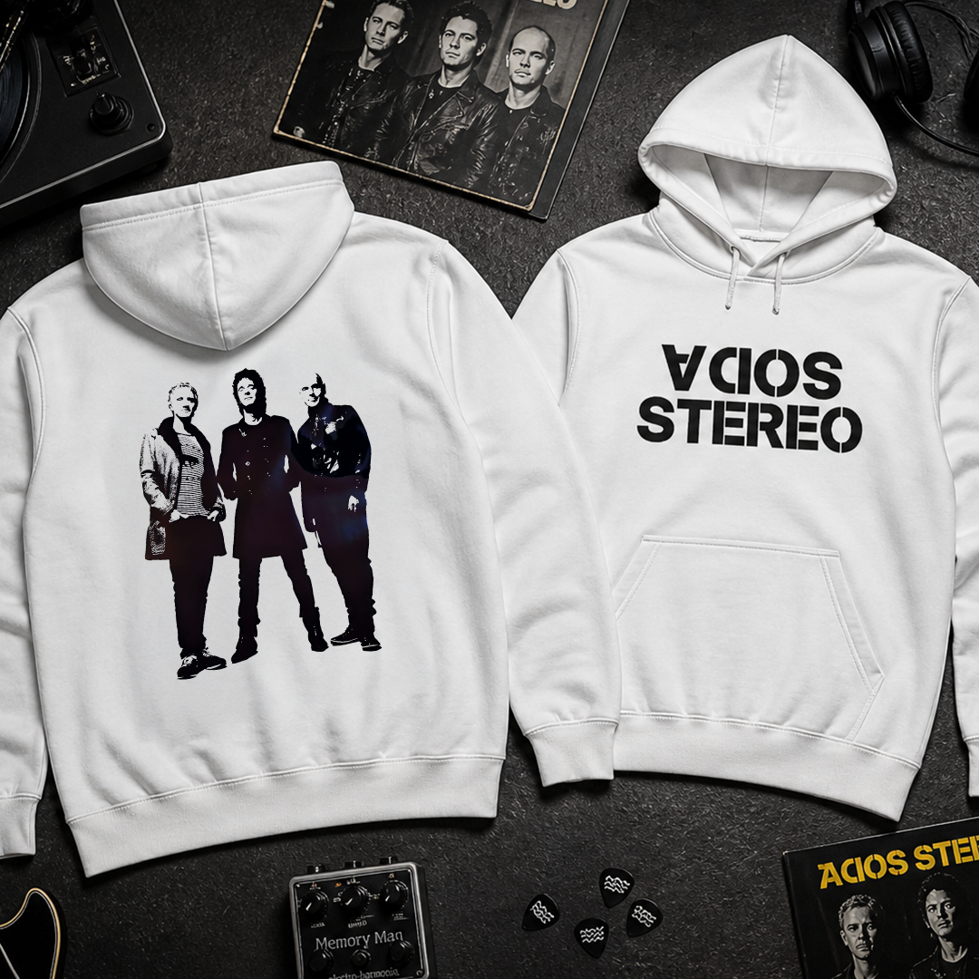 Buzo Capota Soda Stereo Black Chicos