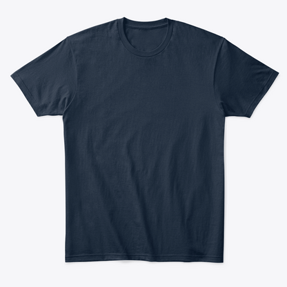 Camiseta Básica Regular Fit Azul Oscuro - plana
