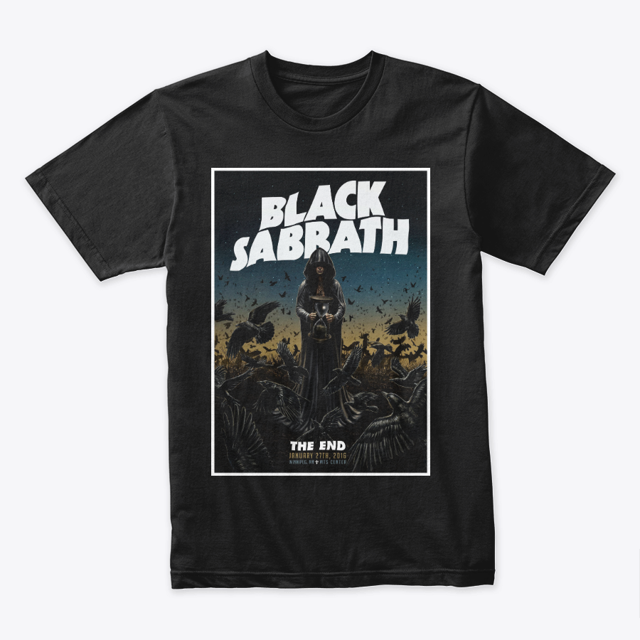 Camiseta Algodon Black Sabbath Poster The End 2016