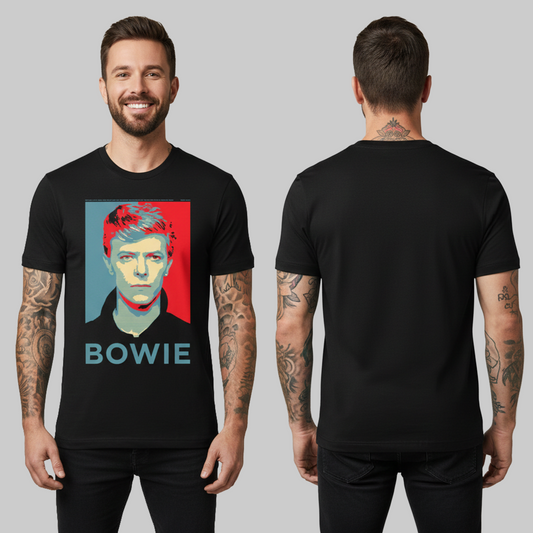 Camiseta Algodón David Bowie Por Art