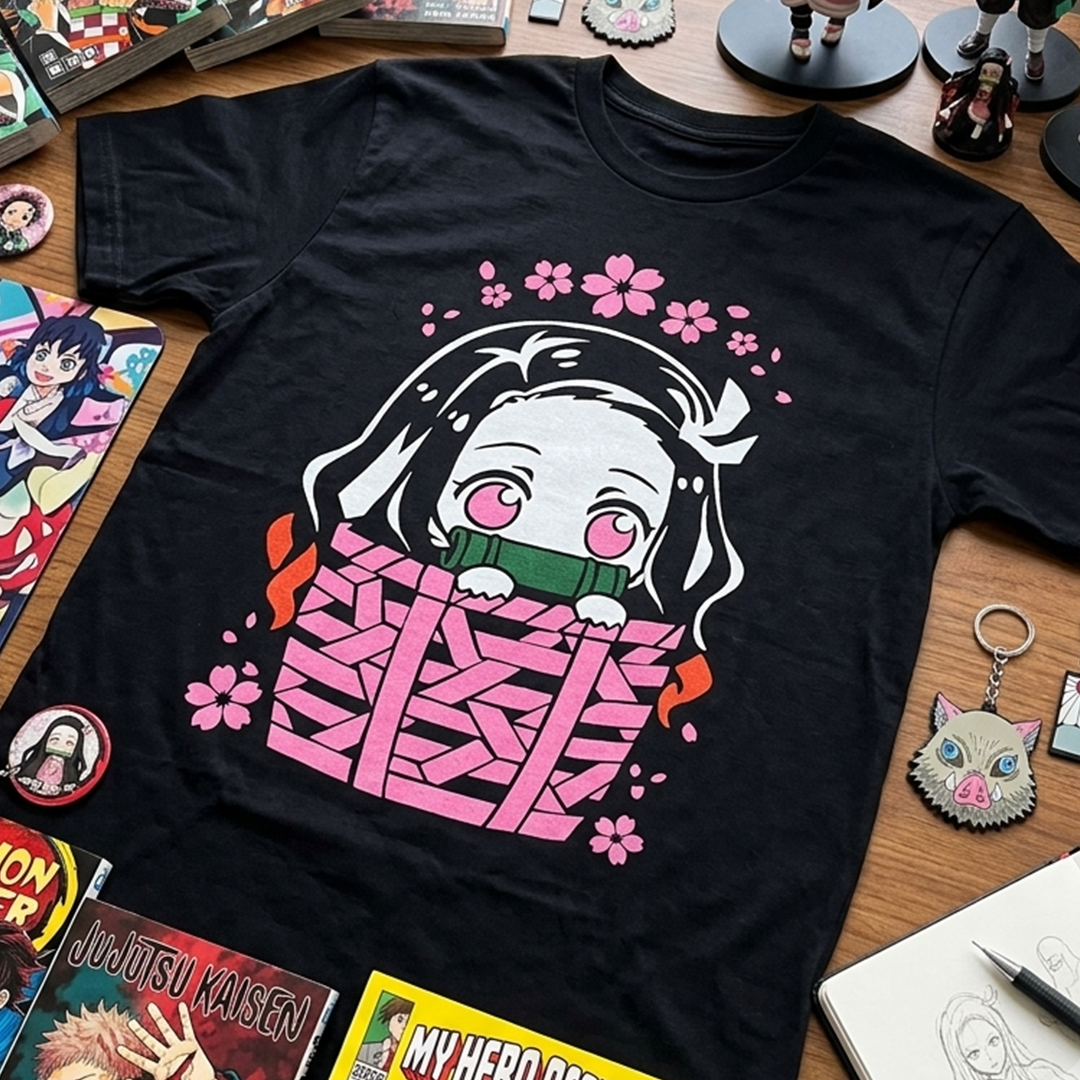 Camiseta Algodon Demon Slayer Nezuko kawaii