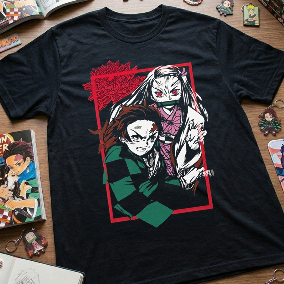 Camiseta Algodon Demon Slayer Bodies Poster
