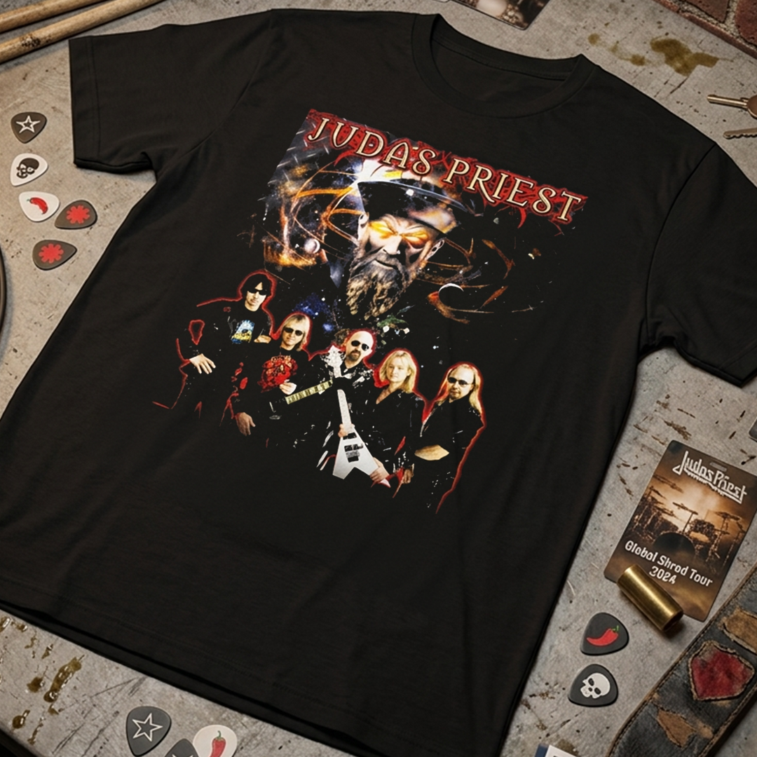 Camiseta Algodon Judas Priest Poster Band