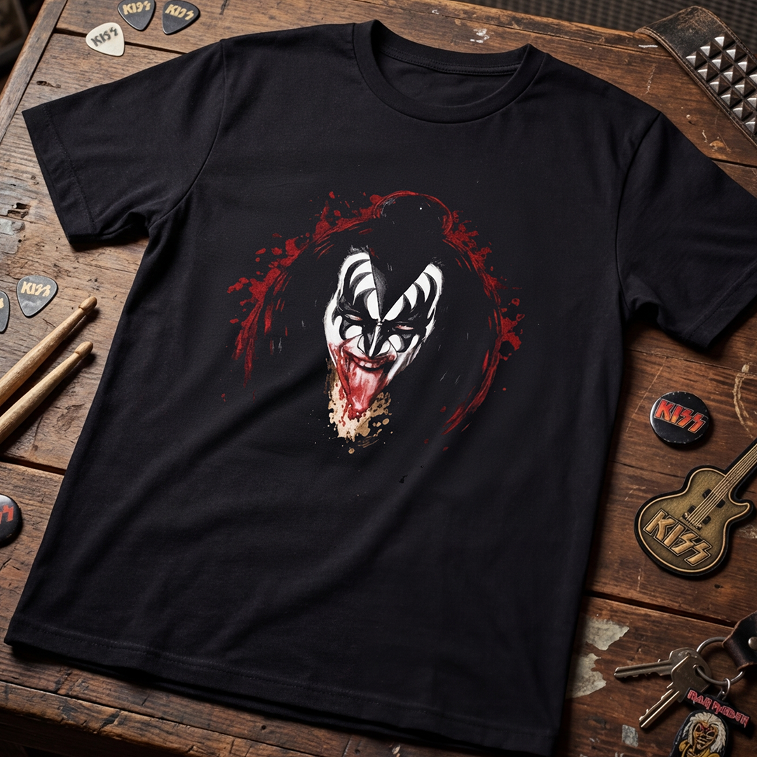 Camiseta Algodon Kiss Gene Simmons Face