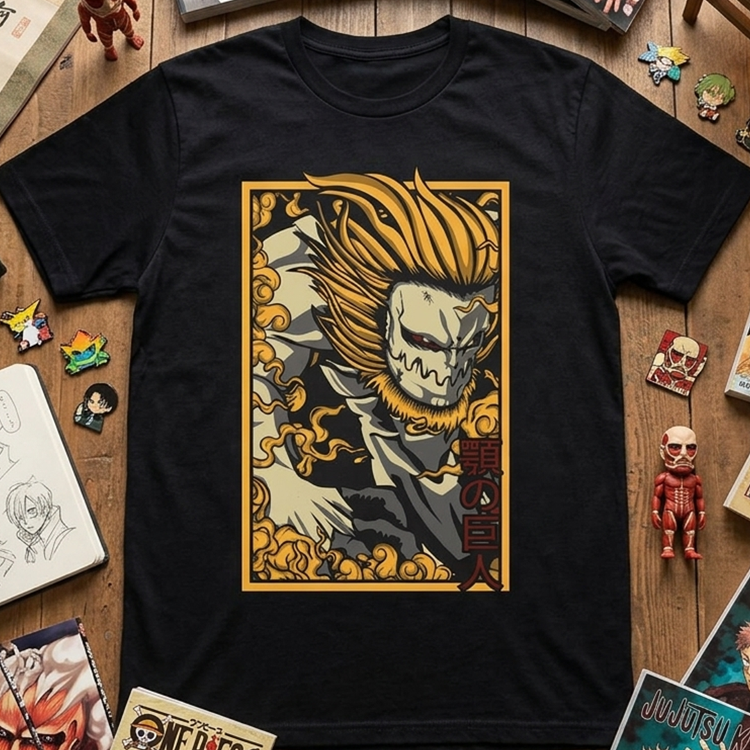 Camiseta Algodon Attack On Titan Mandíbula Poster