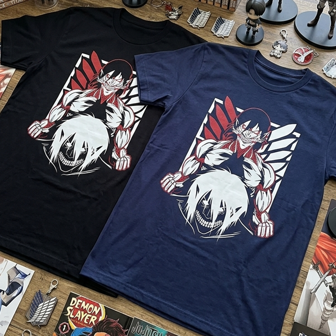 Camiseta Algodon Attack On Titan Eren Jaeger Art