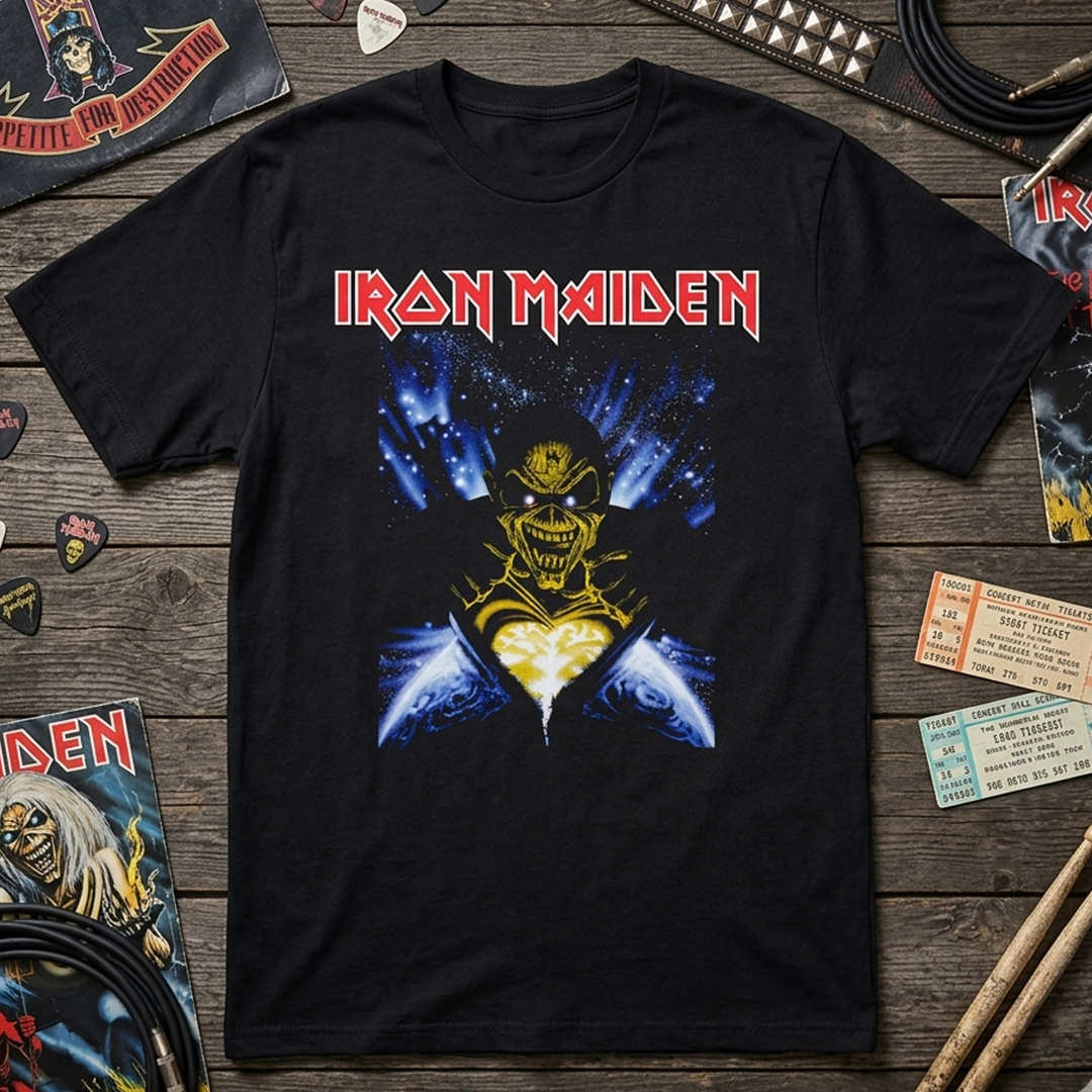 Camiseta Algodon Iron Maiden Poster Style