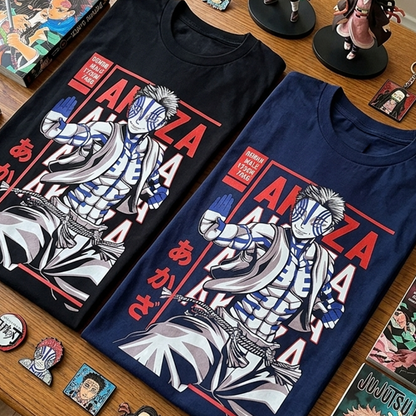 Camiseta Algodon Akaza Demon Slayer Poster