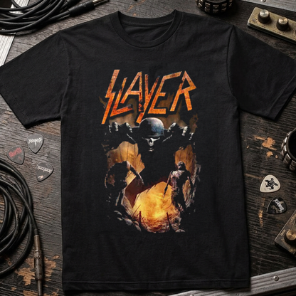 Camiseta Algodon Slayer Soldado Marioneta Orange
