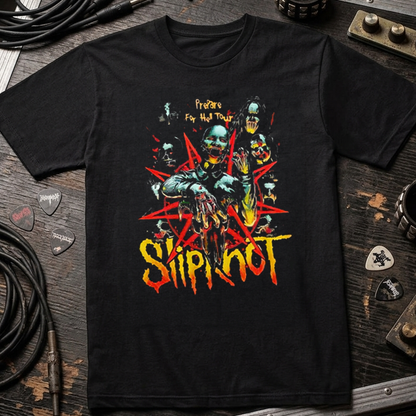 Camiseta Algodon Slipknot Hell Tour Art