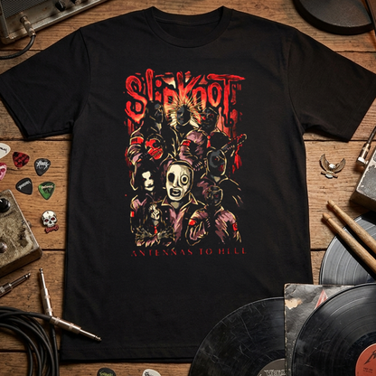 Camiseta Algodon Slipknot Anntenas To Hell