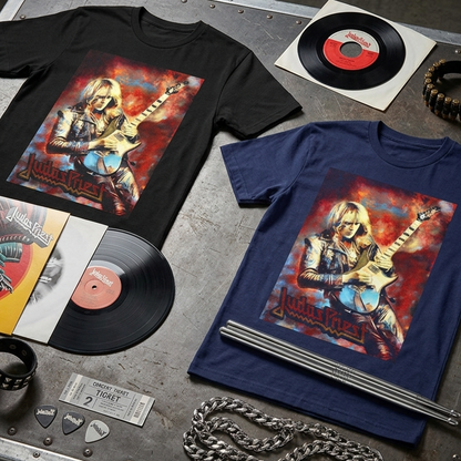 Camiseta Algodon Judas Priest Song Guitar Style Art