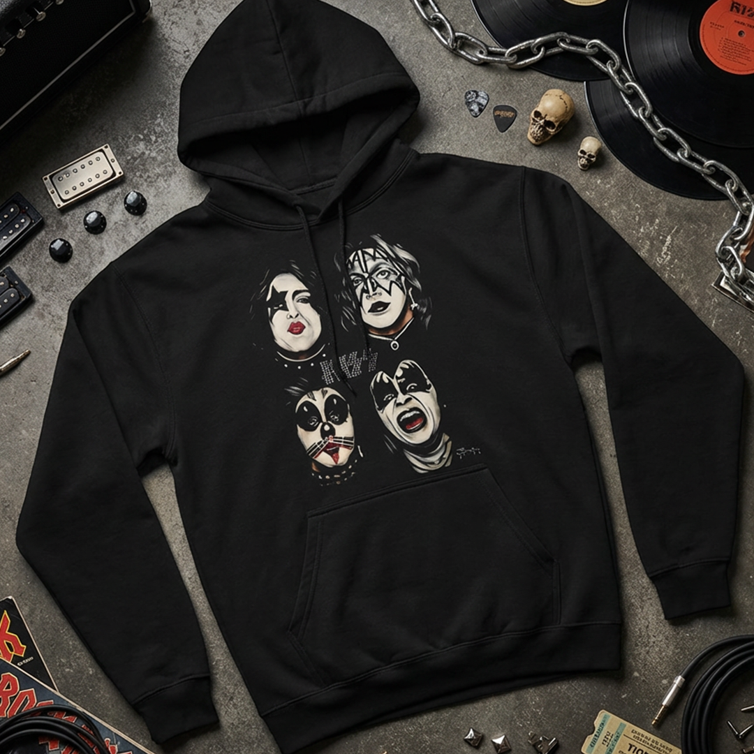 Buzo Capota Kiss Art Rock Style
