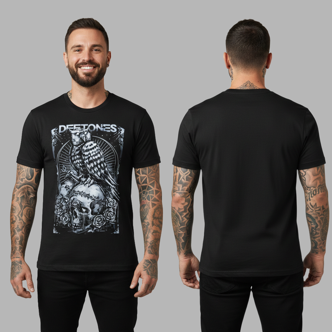 Camiseta Algodón Deftones Poster