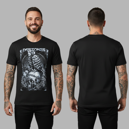 Camiseta Algodón Deftones Poster