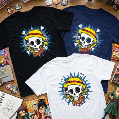 Camiseta Algodon One Piece Skull Style