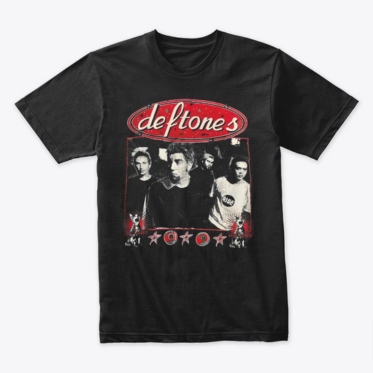 Camiseta Algodón Deftones Vintage