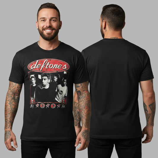 Camiseta Algodón Deftones Vintage