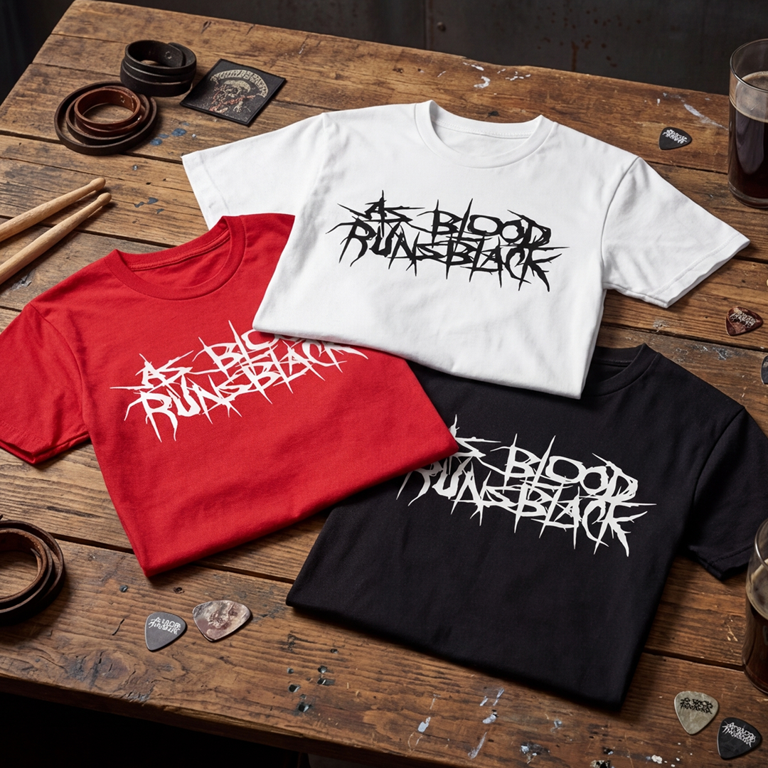 Camiseta Algodon As Blood Runs Black Logo