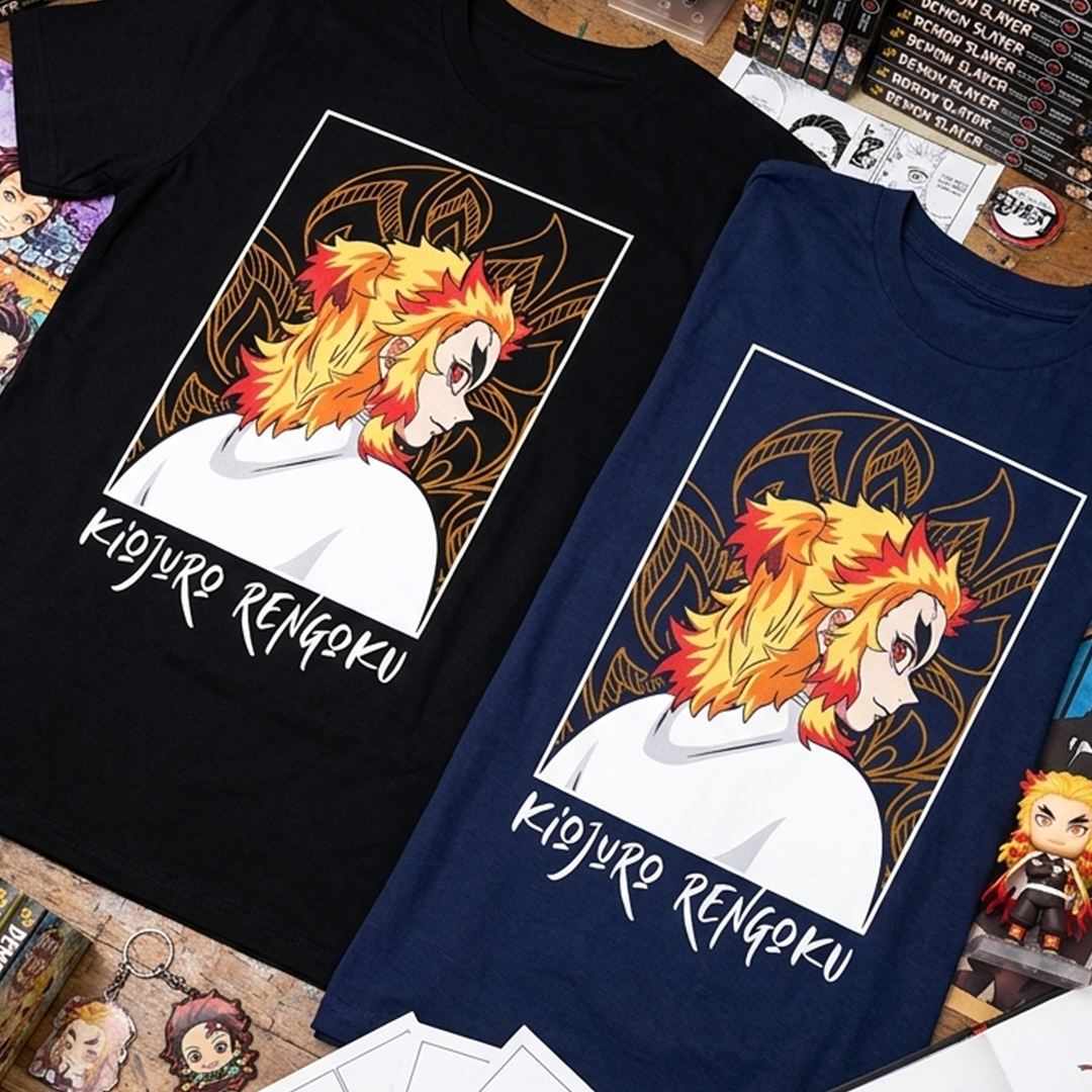 Camiseta Algodon Kyojuro Rengoku Poster