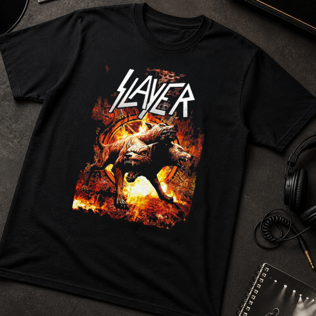 Camiseta Algodon Slayer Cerbero Poster