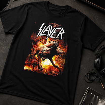 Camiseta Algodon Slayer Cerbero Poster