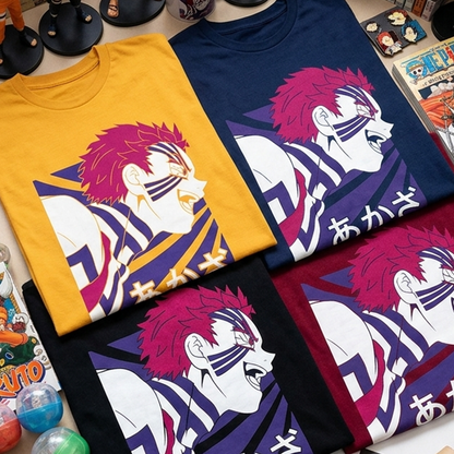 Camiseta Algodon Demon Slayer Akaza Art