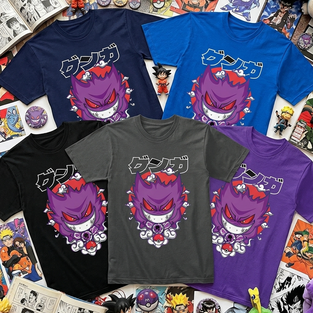 Camiseta Algodon Pokemon Gengar Poster