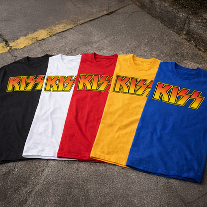 Camiseta Algodon Logo Kiss