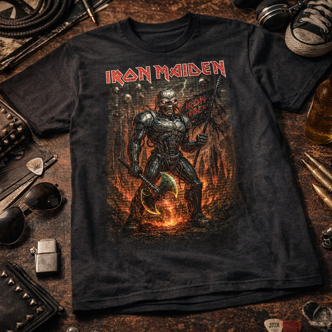 Camiseta Algodon Iron Maiden Guerrero