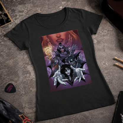 Camiseta en Algodon Kiss band Rock Style