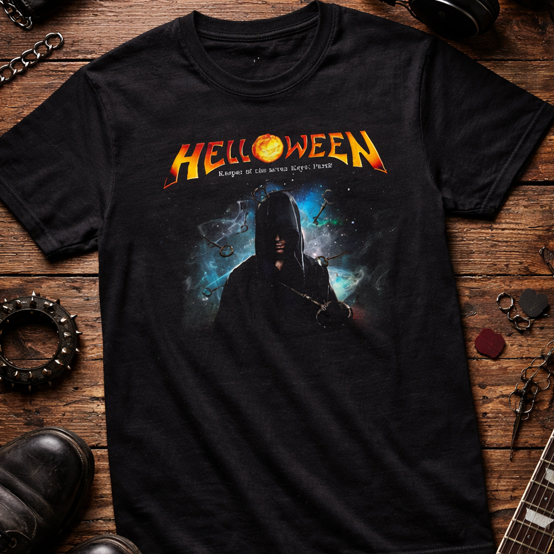 Camiseta Algodon Helloween Seven Keys Poster