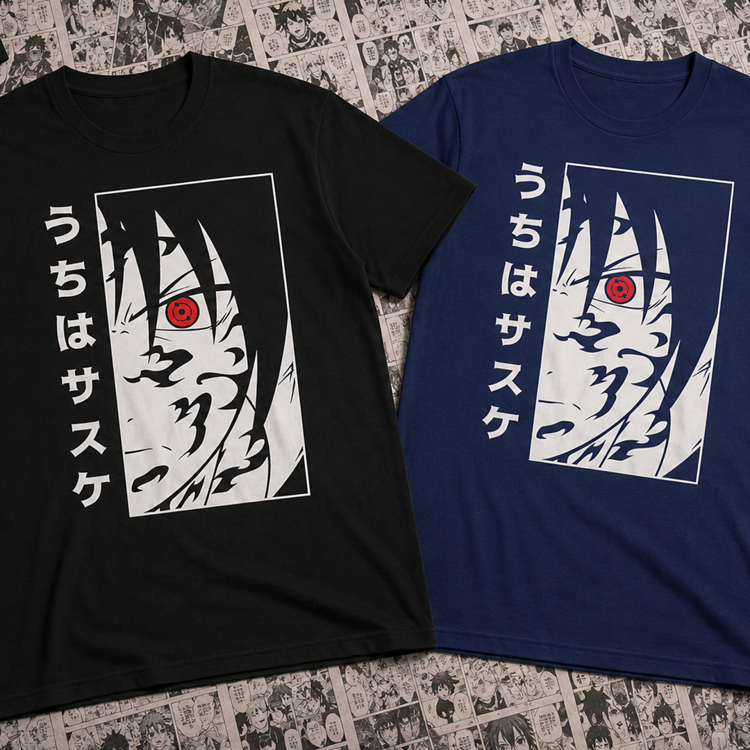 Camiseta Algodon Sasuke Sello Maldito Art
