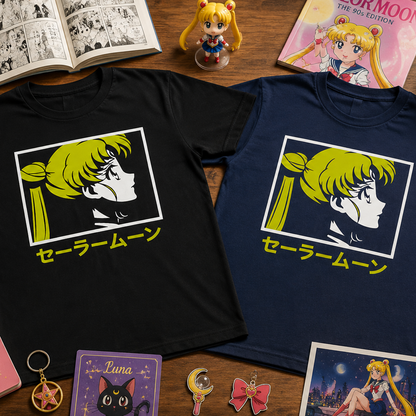 Camiseta Algodon Sailor Moon Anime Art