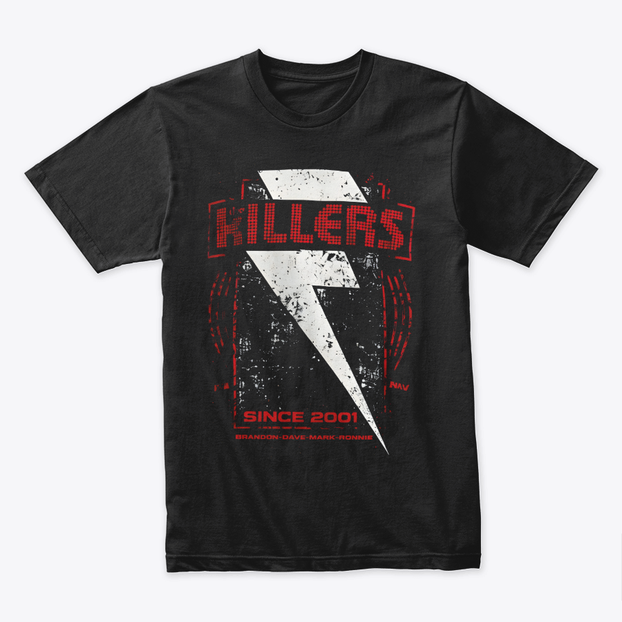 Camiseta Algodon The killers Red Lightning Bolt