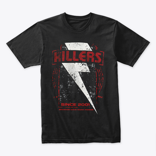 Camiseta Algodon The killers Red Lightning Bolt