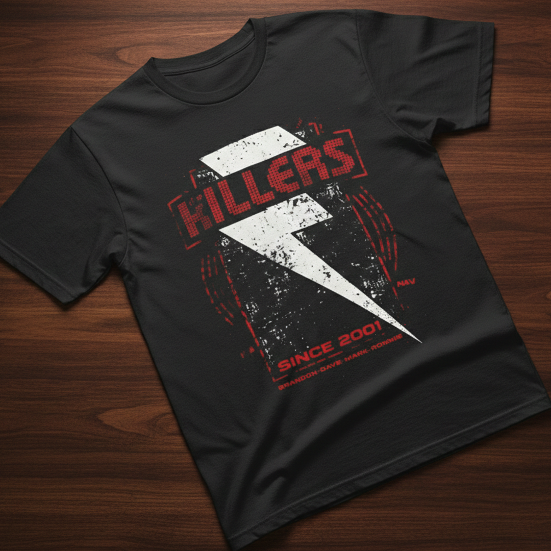 Camiseta Algodon The killers Red Lightning Bolt