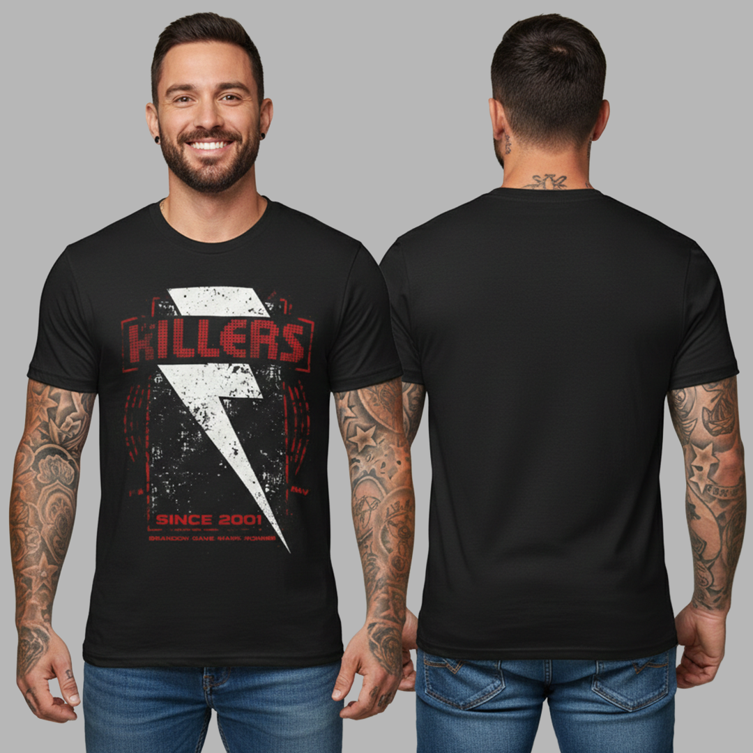 Camiseta Algodon The killers Red Lightning Bolt
