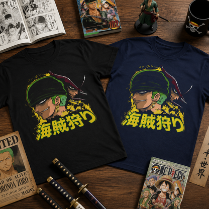 Camiseta Algodon Roronoa Zoro Faces Style