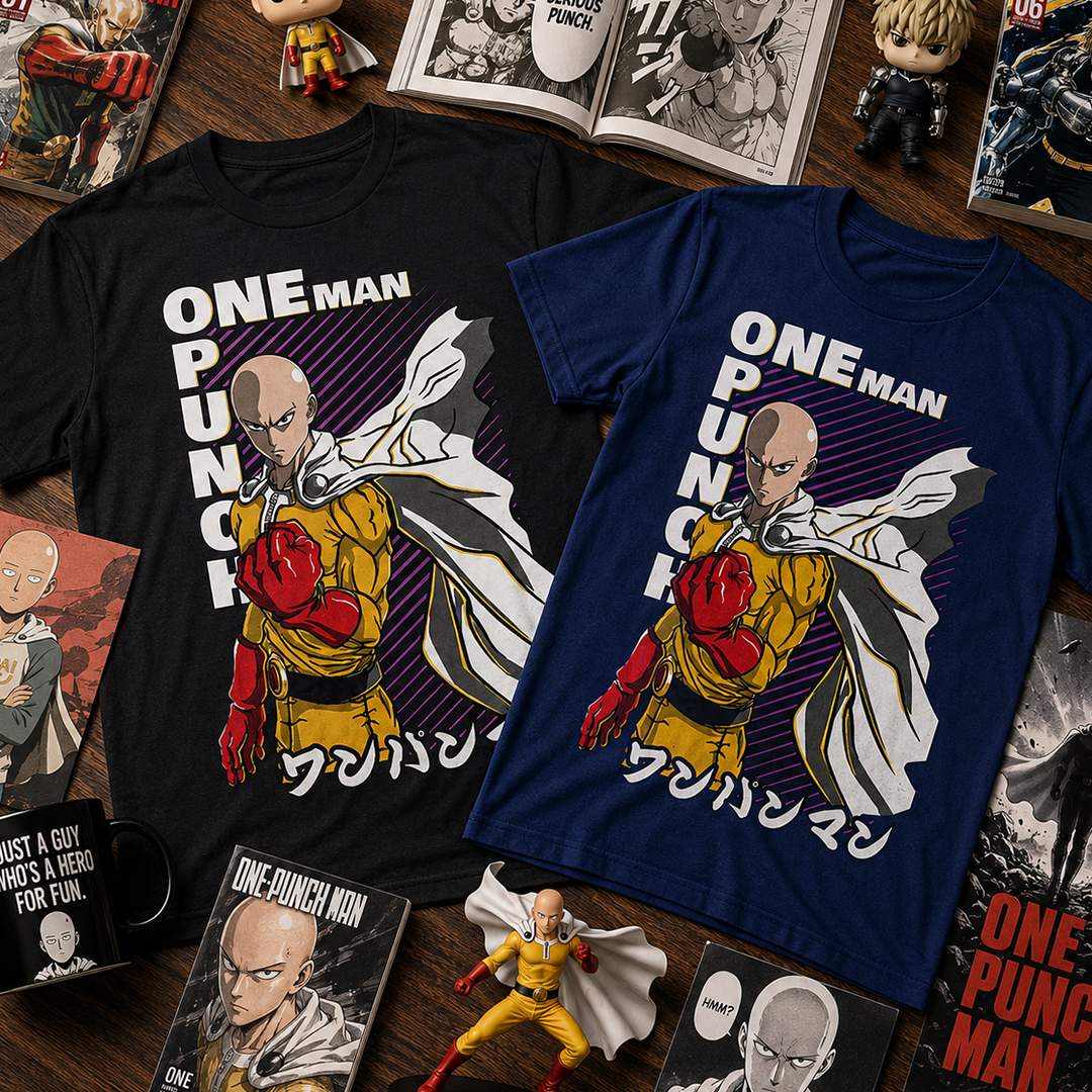 Camiseta Algodon One Punch Man Poster