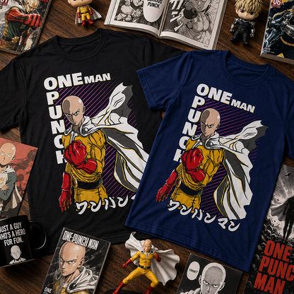 Camiseta Algodon One Punch Man Poster
