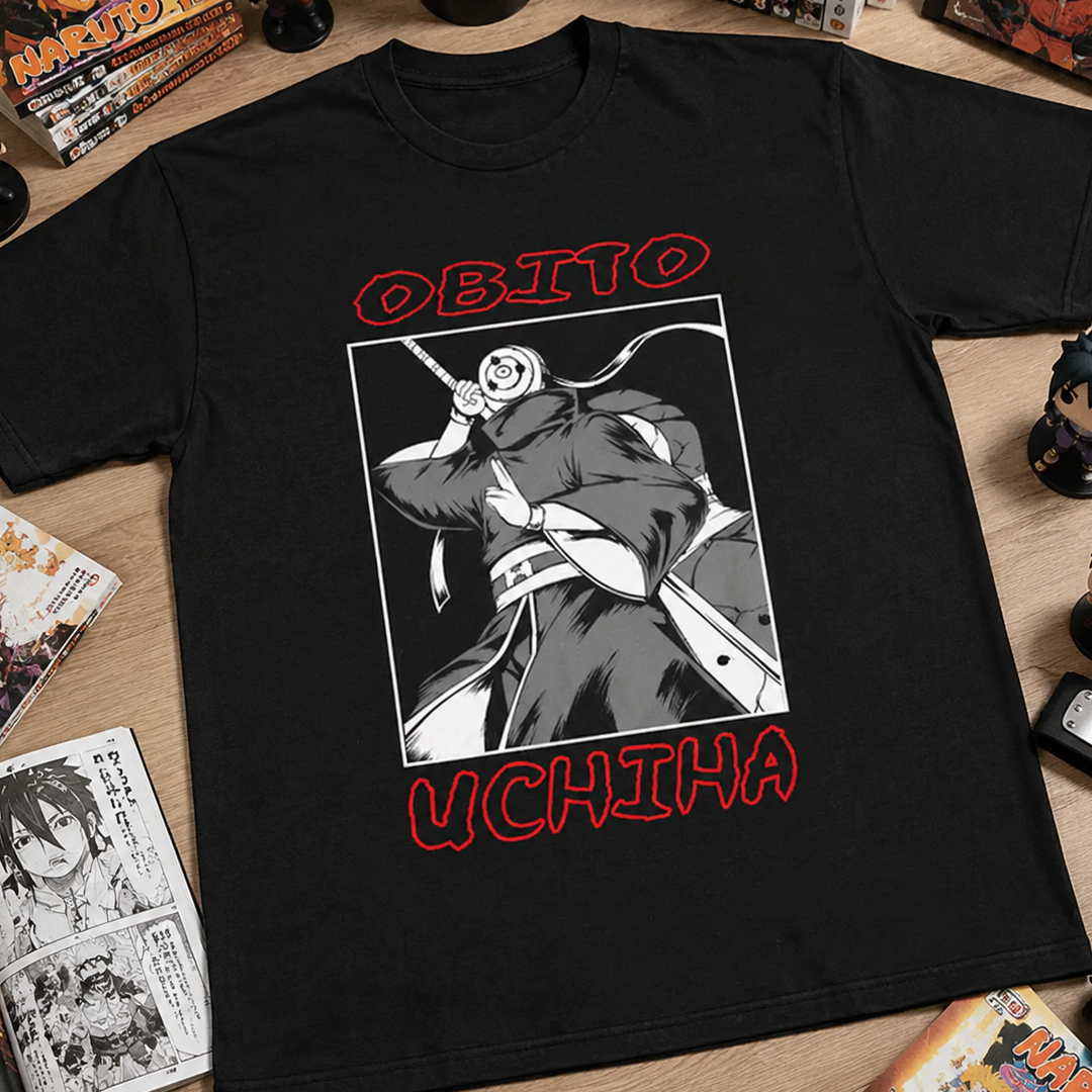Camiseta Algodon Obito Uchiha Art